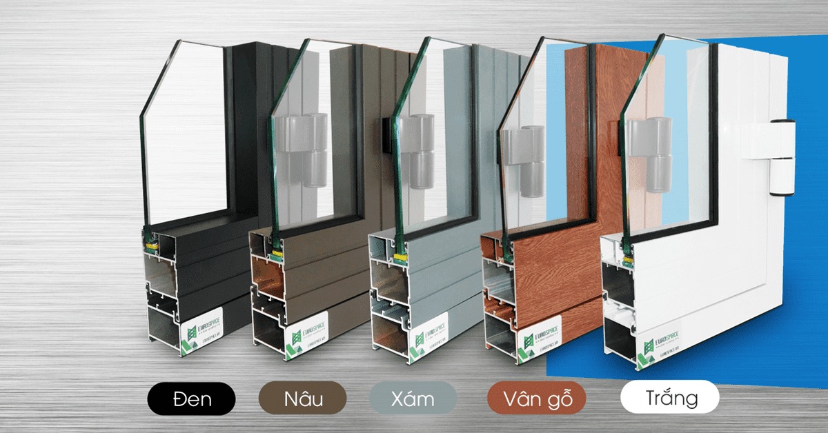 mẫu màu thanh nhôm xingfa