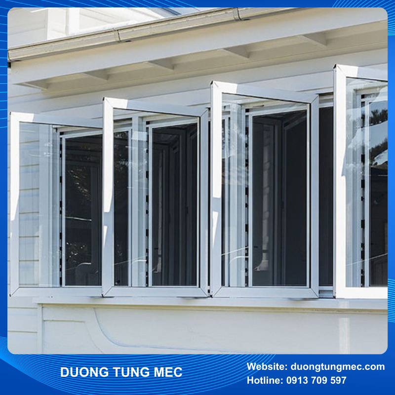 Cửa sổ mở quay 4 cánh