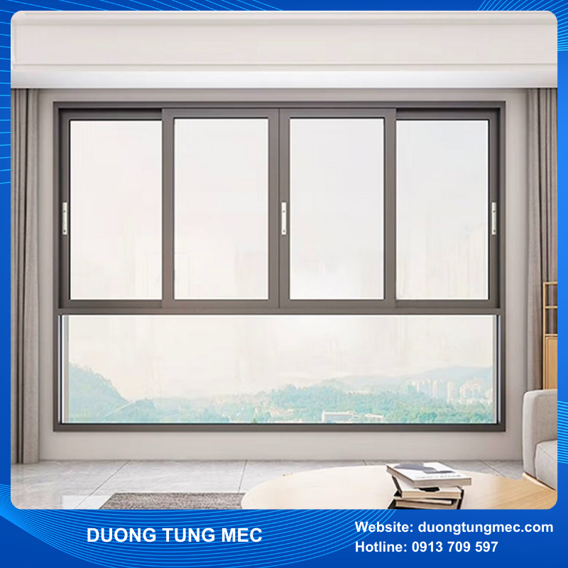Cửa sổ lùa/ mở trượt 4 cánh
